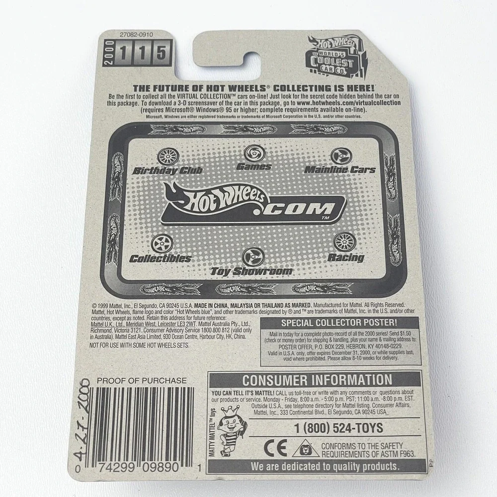 2000 Hot Wheels Virtual Collection Way 2 Fast #115